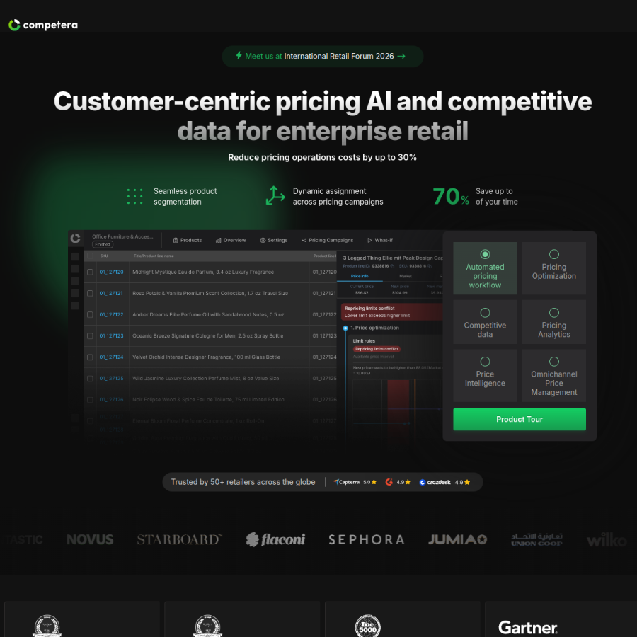 competera.ai homepage screenshot
