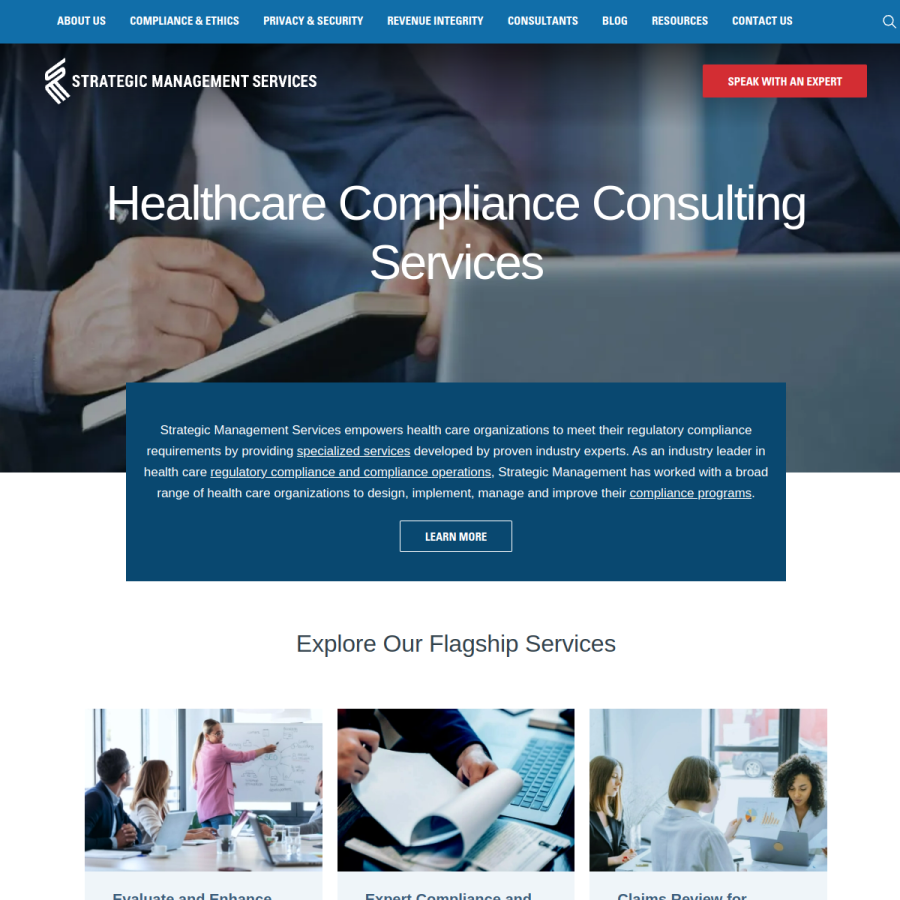 compliance.com homepage screenshot