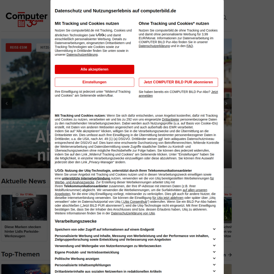 computerbild.de homepage screenshot