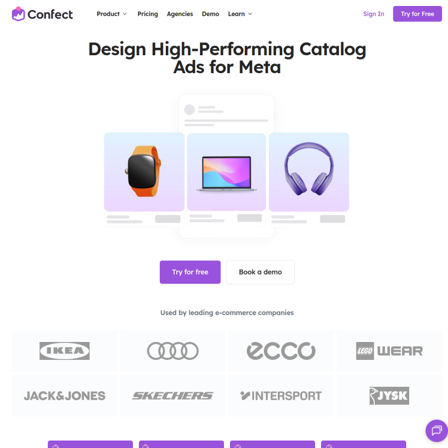 confect.io homepage screenshot