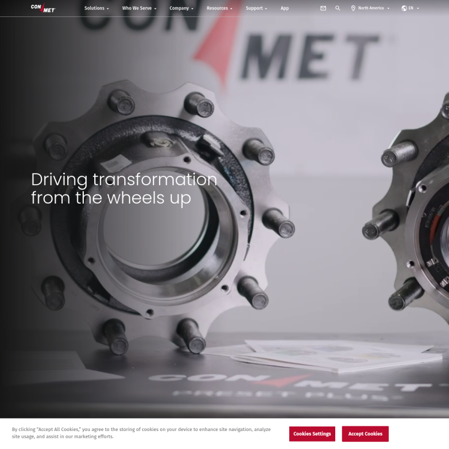 conmet.com homepage screenshot