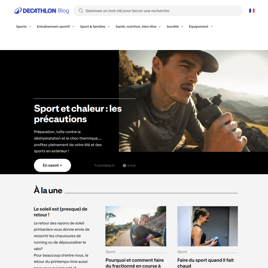 conseilsport.decathlon.fr homepage screenshot