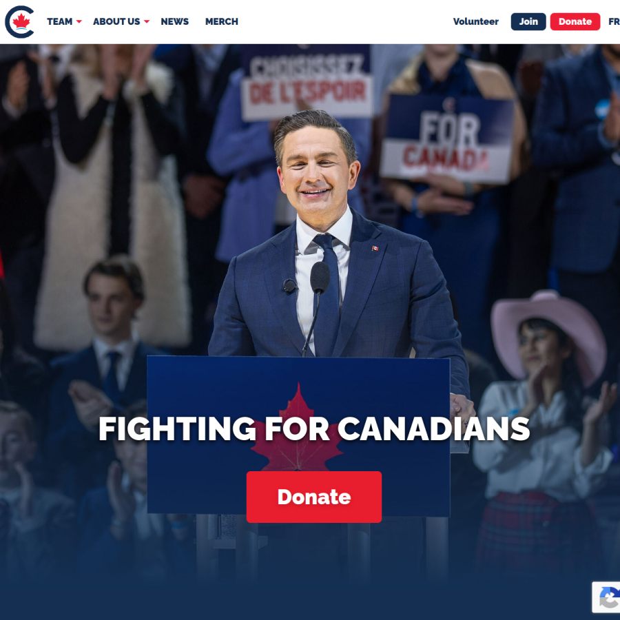 conservative.ca homepage screenshot