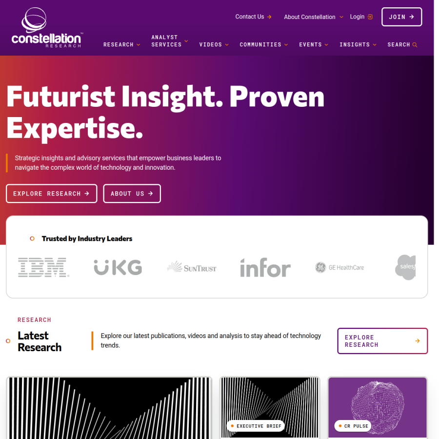 constellationr.com homepage screenshot