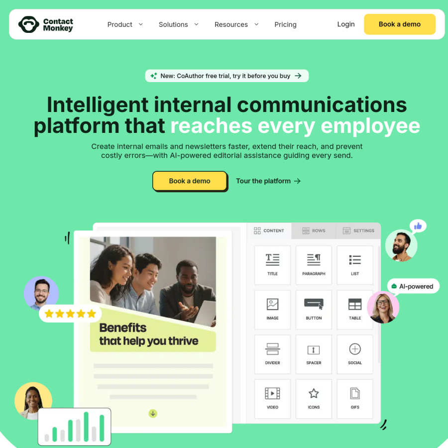 contactmonkey.com homepage screenshot