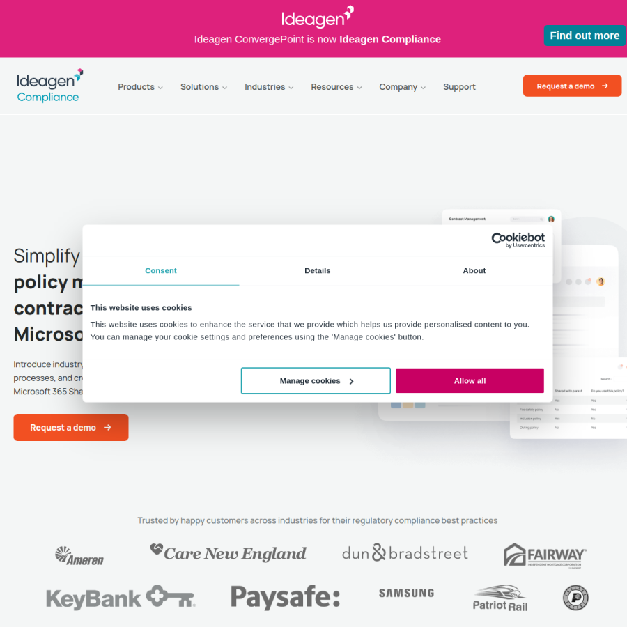 convergepoint.com homepage screenshot