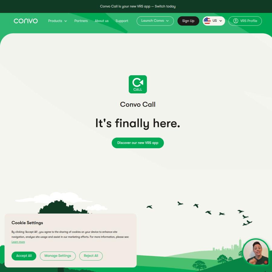 convorelay.com homepage screenshot