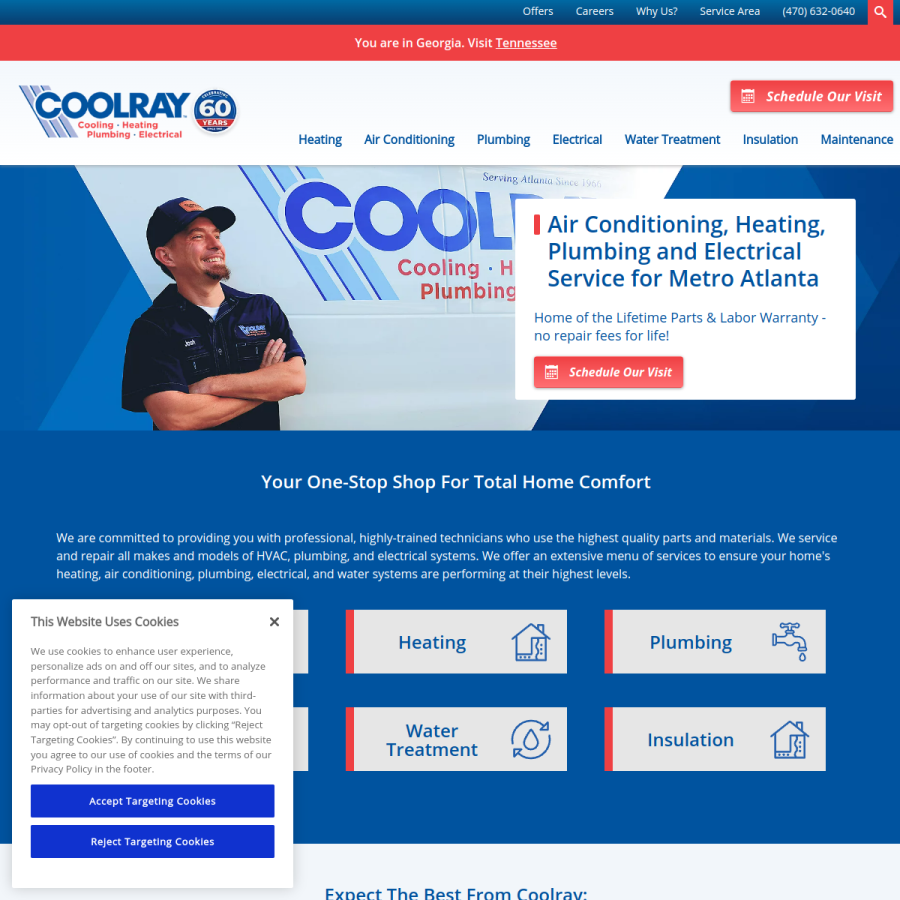 coolray.com homepage screenshot