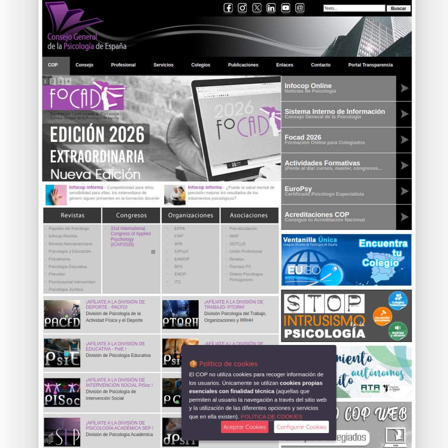 cop.es homepage screenshot