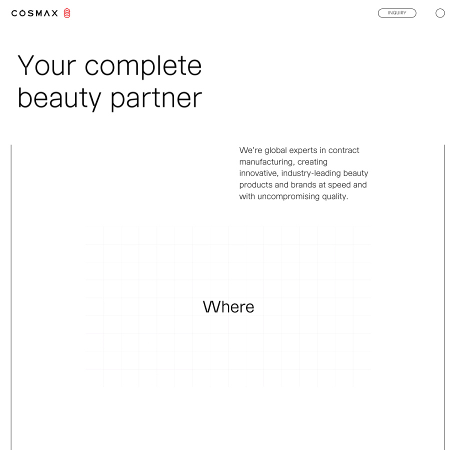 cosmax.com homepage screenshot