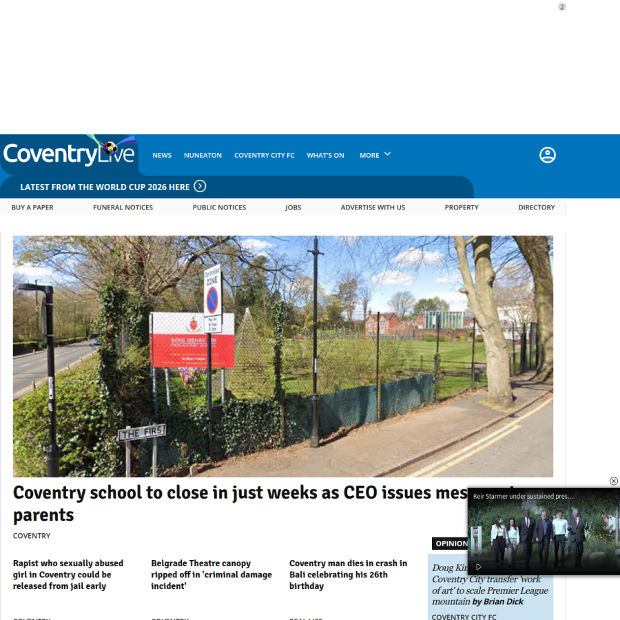 coventrytelegraph.net homepage screenshot