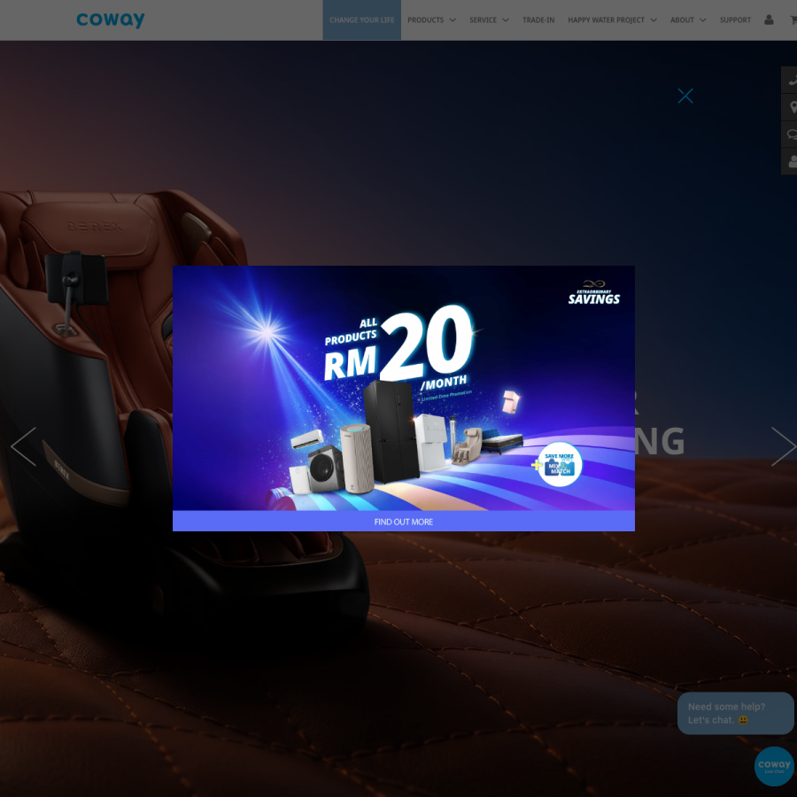 coway.com.my homepage screenshot