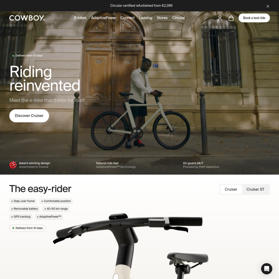 cowboy.com homepage screenshot
