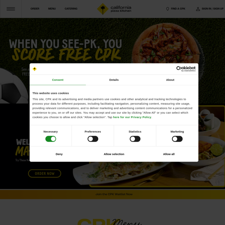 cpk.com homepage screenshot