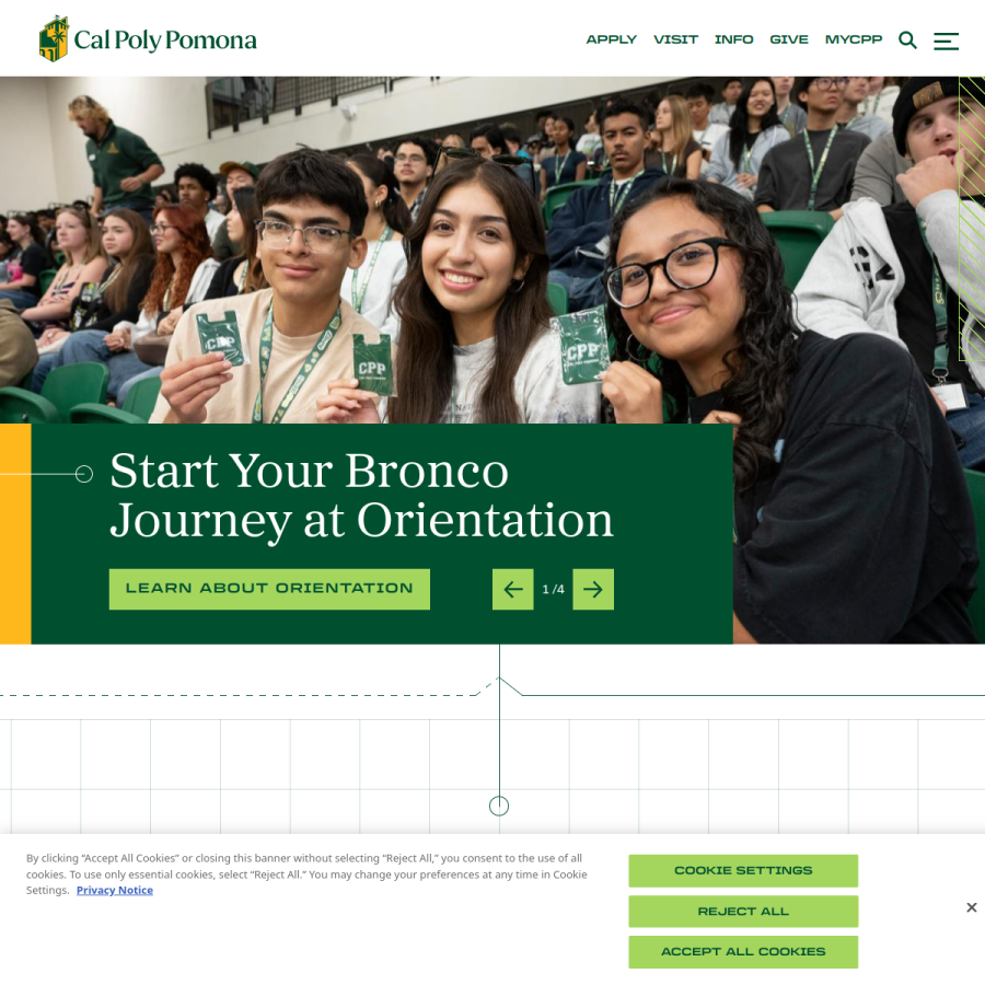cpp.edu homepage screenshot