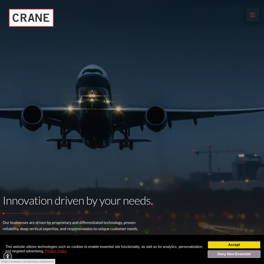 craneco.com homepage screenshot