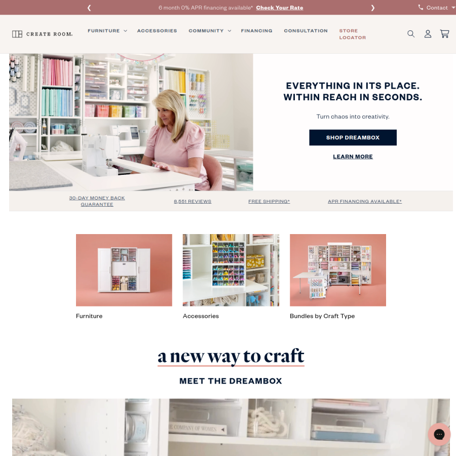 createroom.com homepage screenshot
