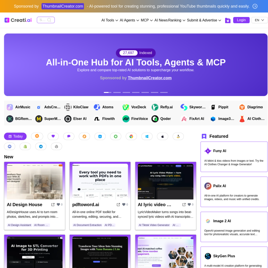 creati.ai homepage screenshot
