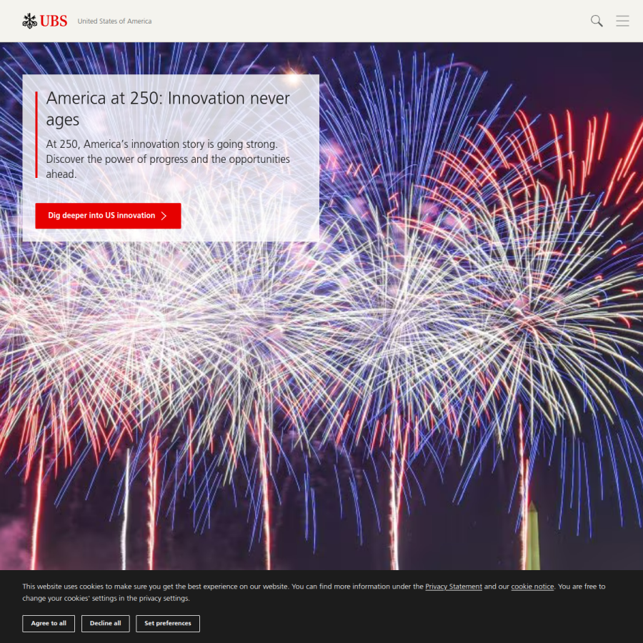 credit-suisse.com homepage screenshot