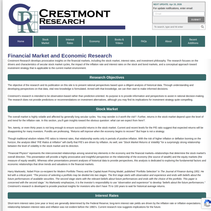 crestmontresearch.com homepage screenshot