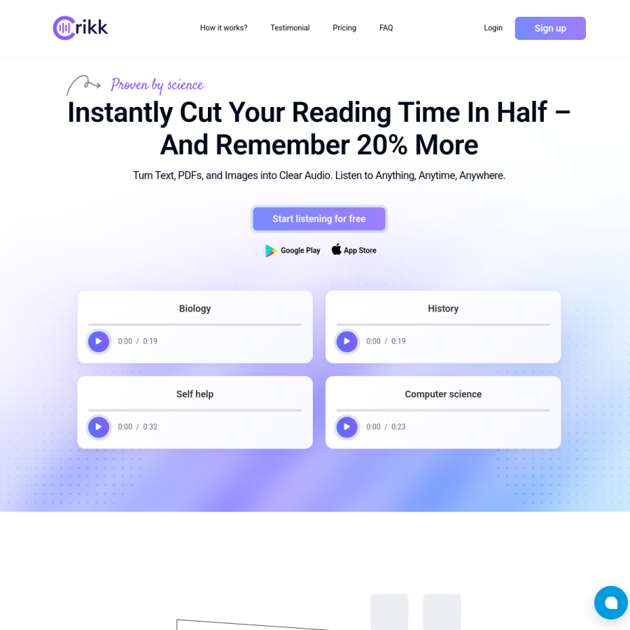 crikk.com homepage screenshot