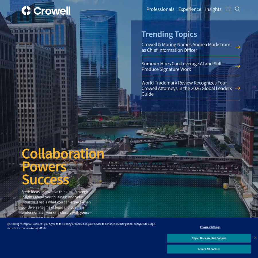 crowell.com homepage screenshot