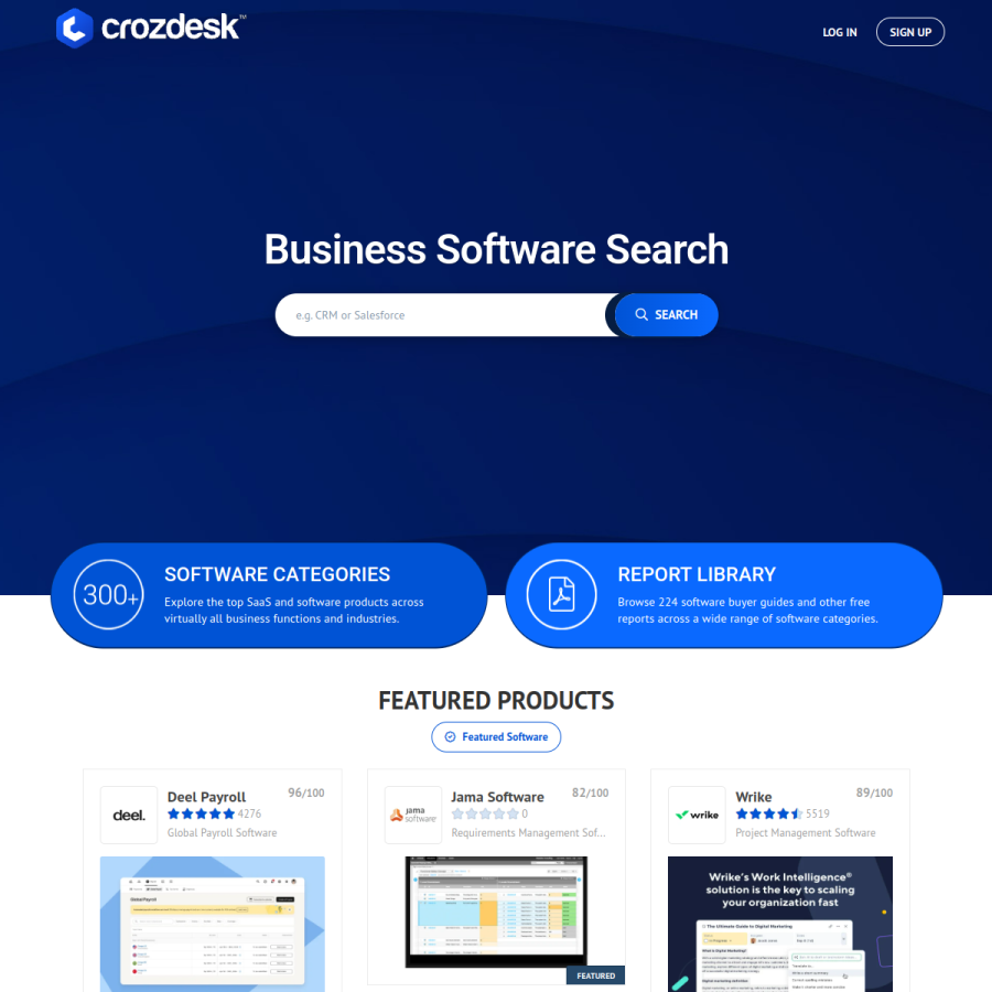 crozdesk.com homepage screenshot