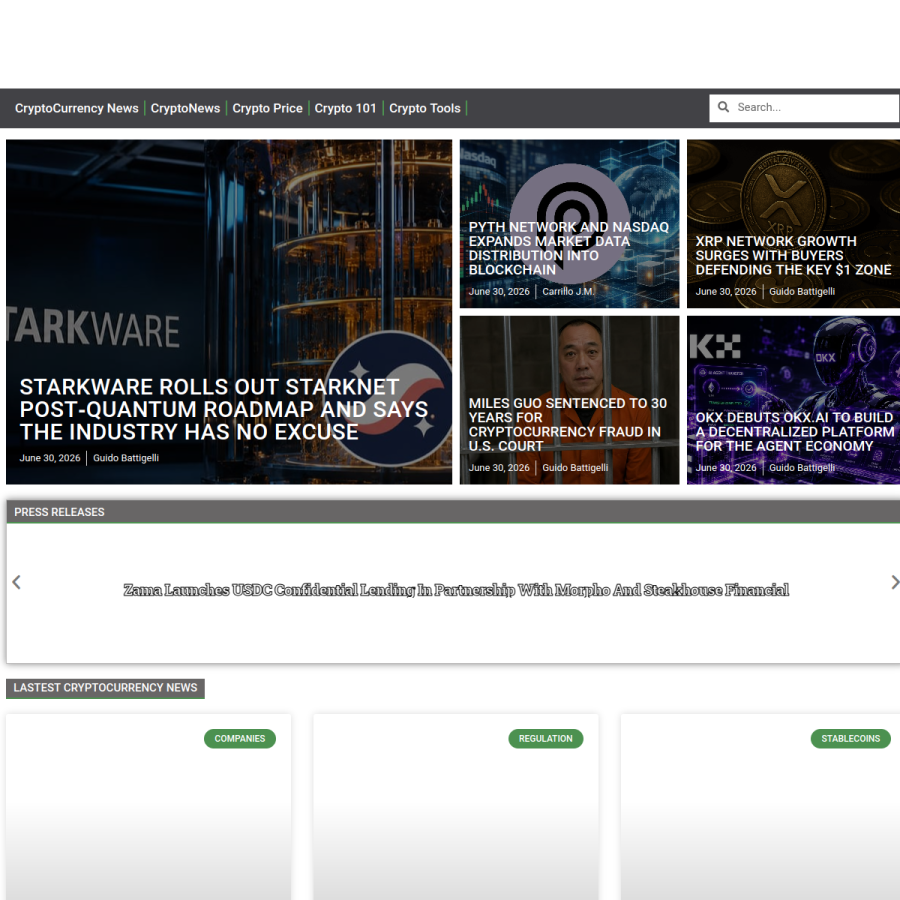 crypto-economy.com homepage screenshot