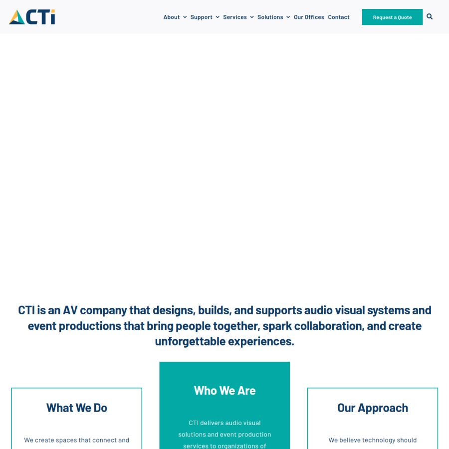 cti.com homepage screenshot