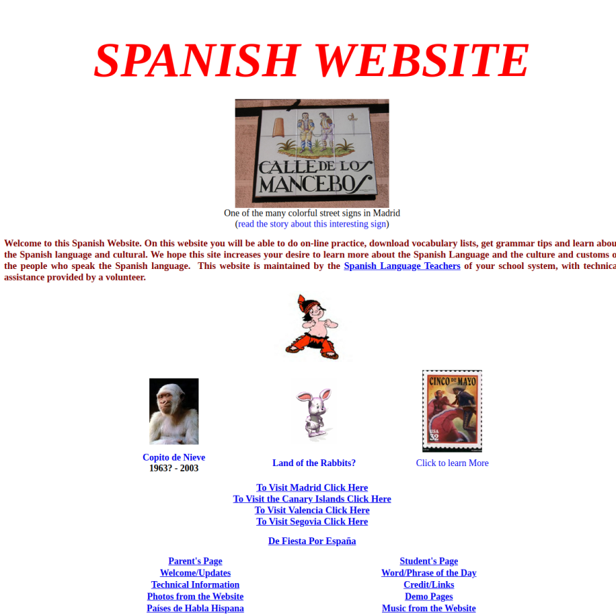 ctspanish.com homepage screenshot