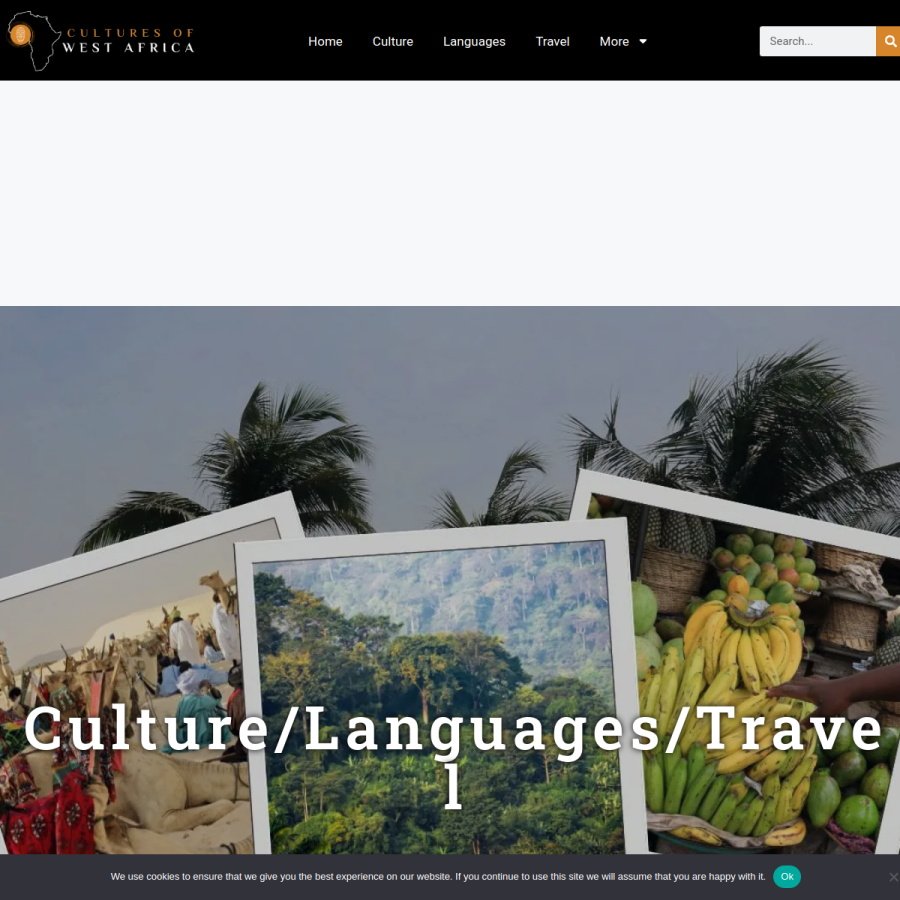 culturesofwestafrica.com homepage screenshot