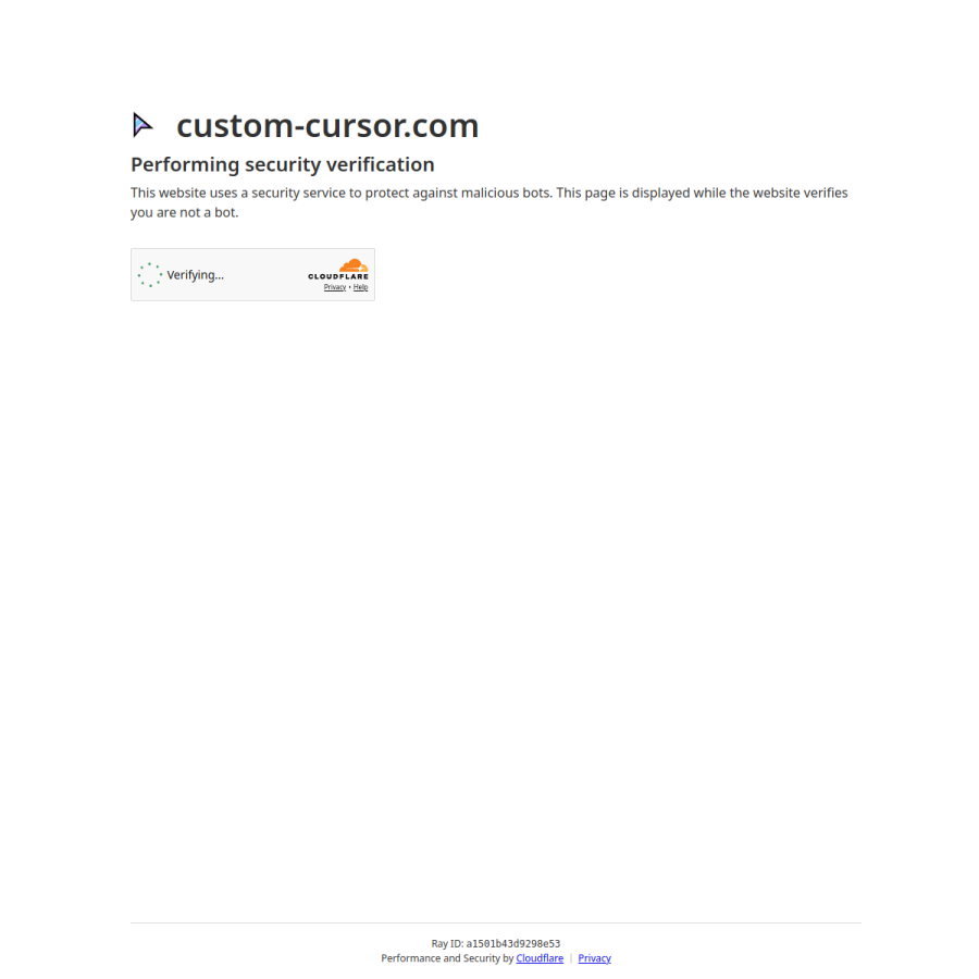 custom-cursor.com homepage screenshot