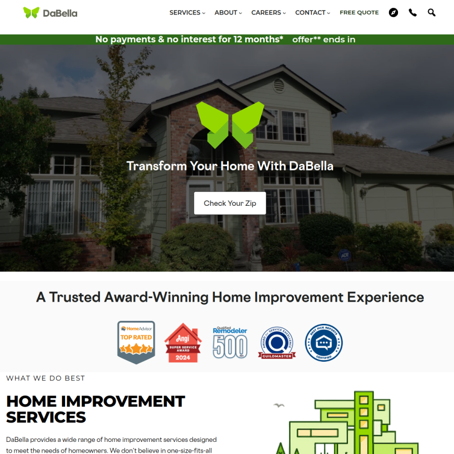 dabella.us homepage screenshot