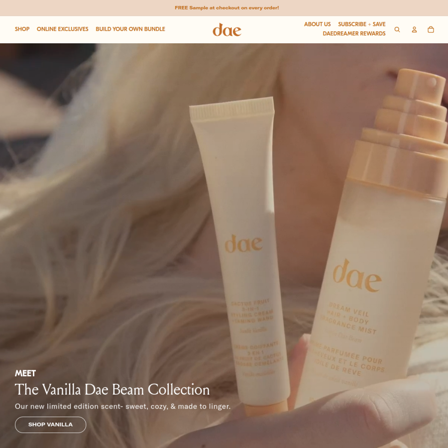daehair.com homepage screenshot