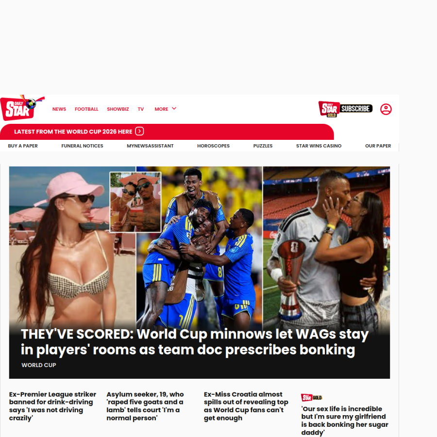 dailystar.co.uk homepage screenshot