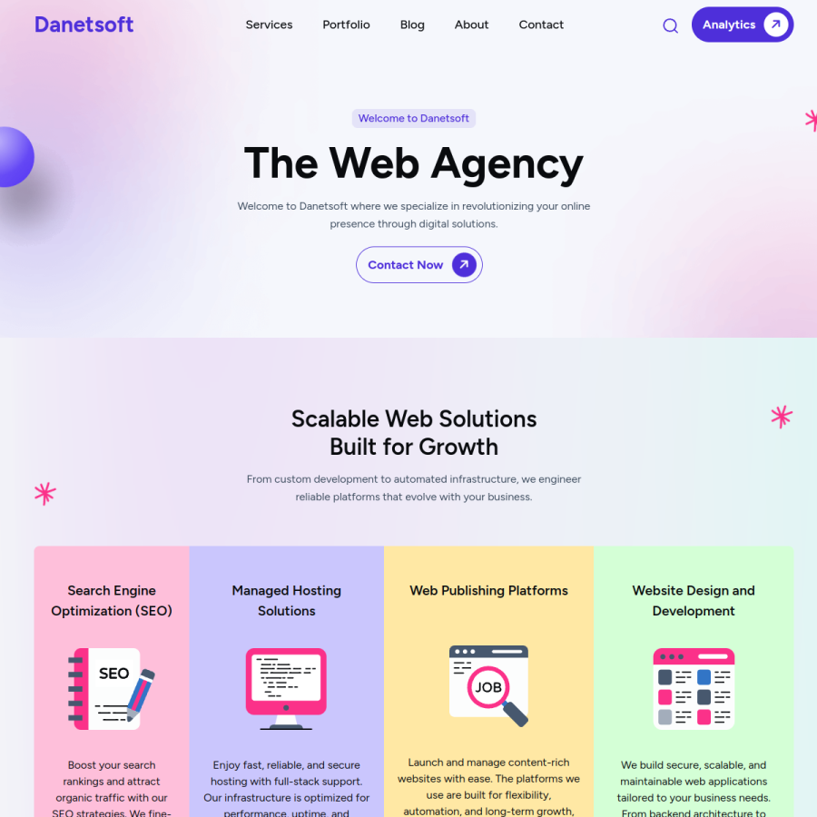 danetsoft.com homepage screenshot