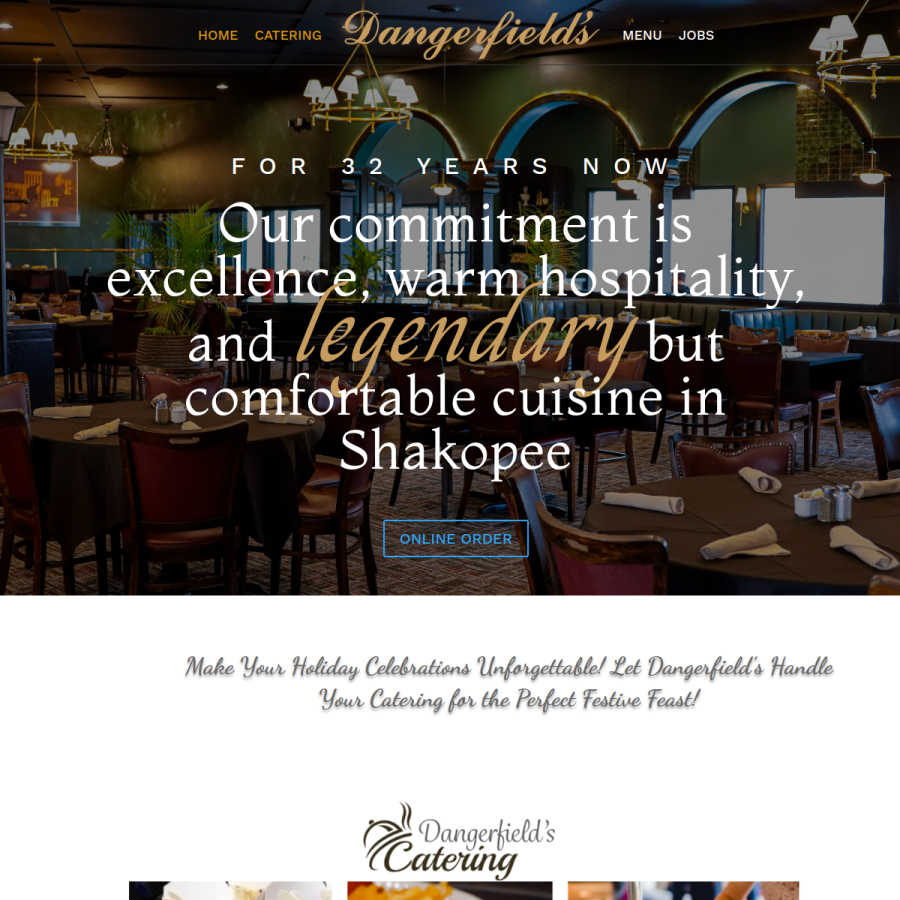 dangerfieldsofshakopee.com homepage screenshot