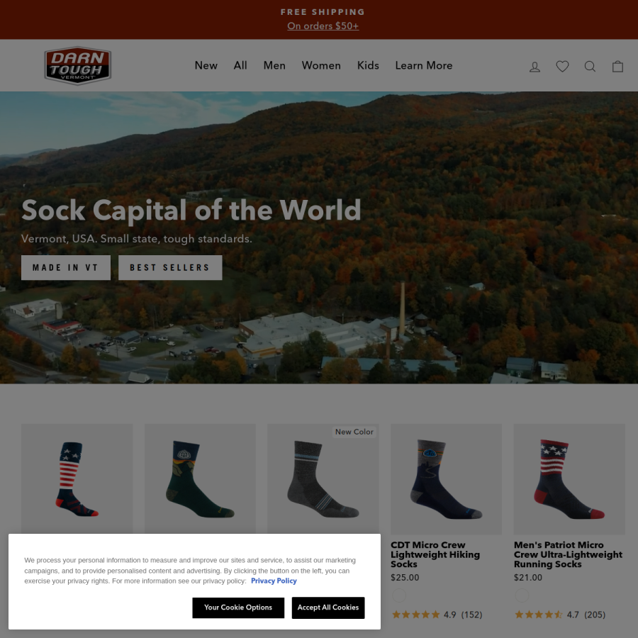 darntough.com homepage screenshot