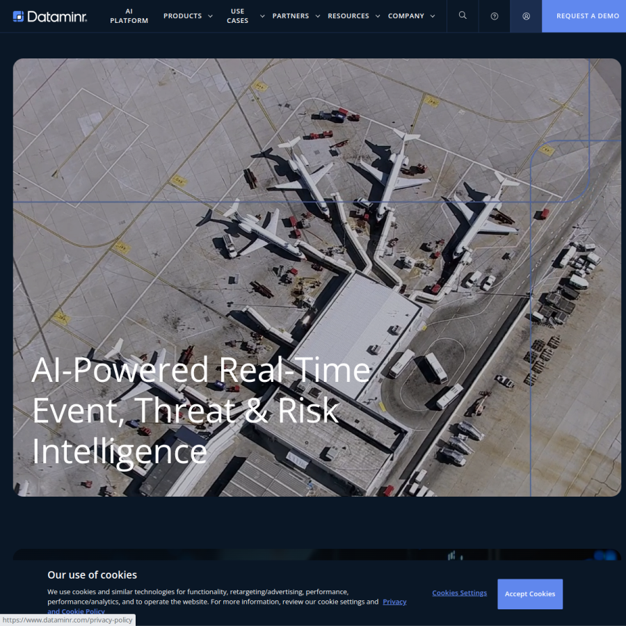 dataminr.com homepage screenshot
