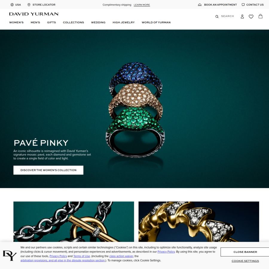 davidyurman.com homepage screenshot