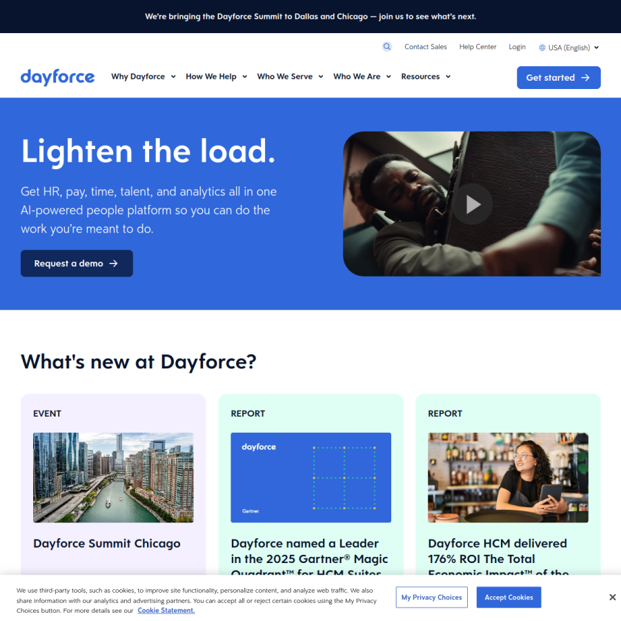 dayforce.com homepage screenshot