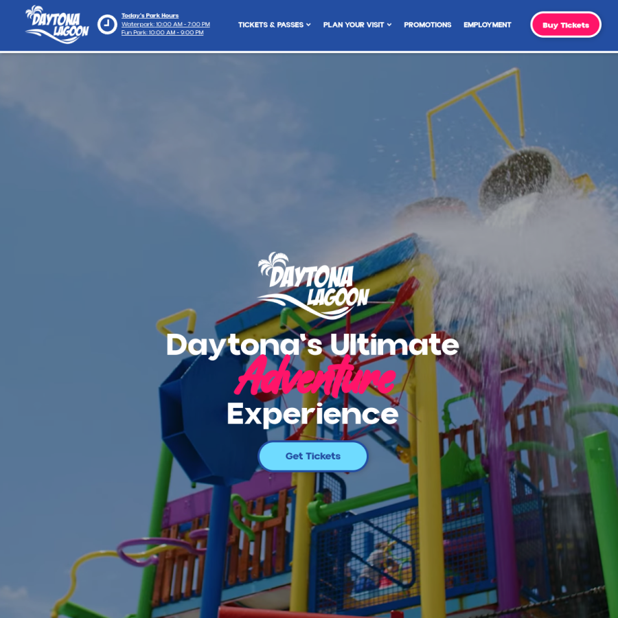 daytonalagoon.com homepage screenshot