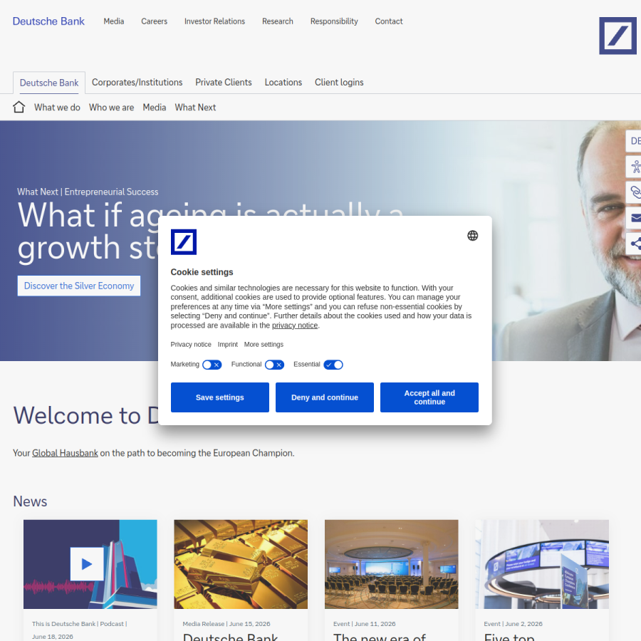 db.com homepage screenshot