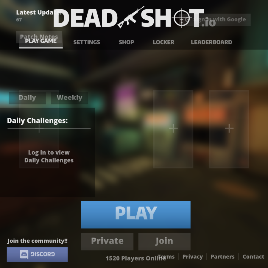 deadshot.io homepage screenshot