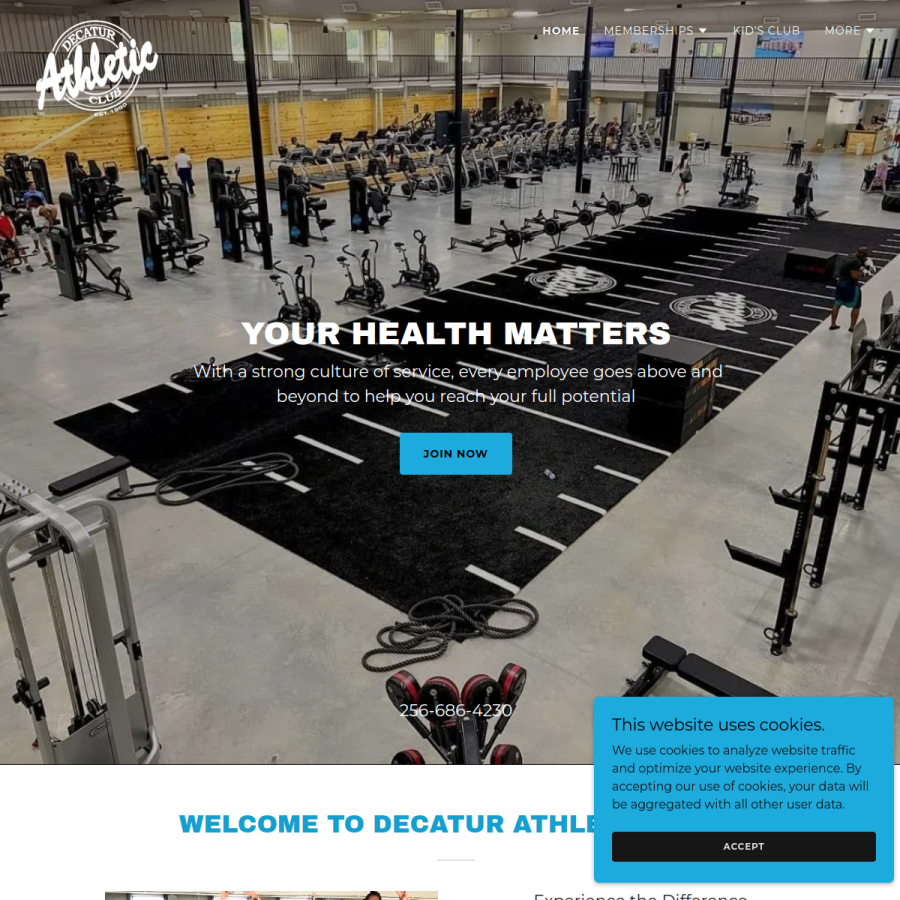 decaturathletic.com homepage screenshot