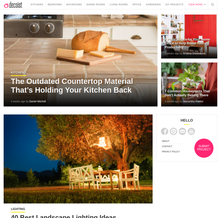decoist.com homepage screenshot