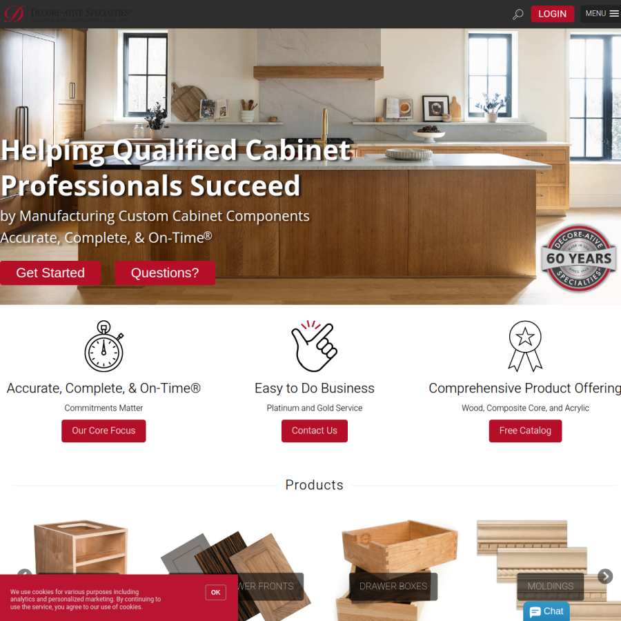 decore.com homepage screenshot