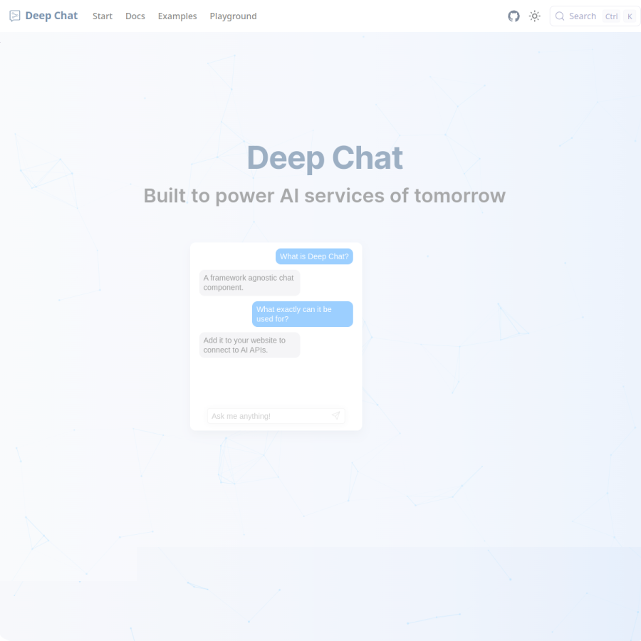deepchat.dev homepage screenshot