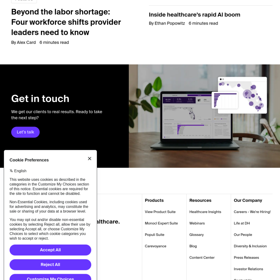 definitivehc.com homepage screenshot