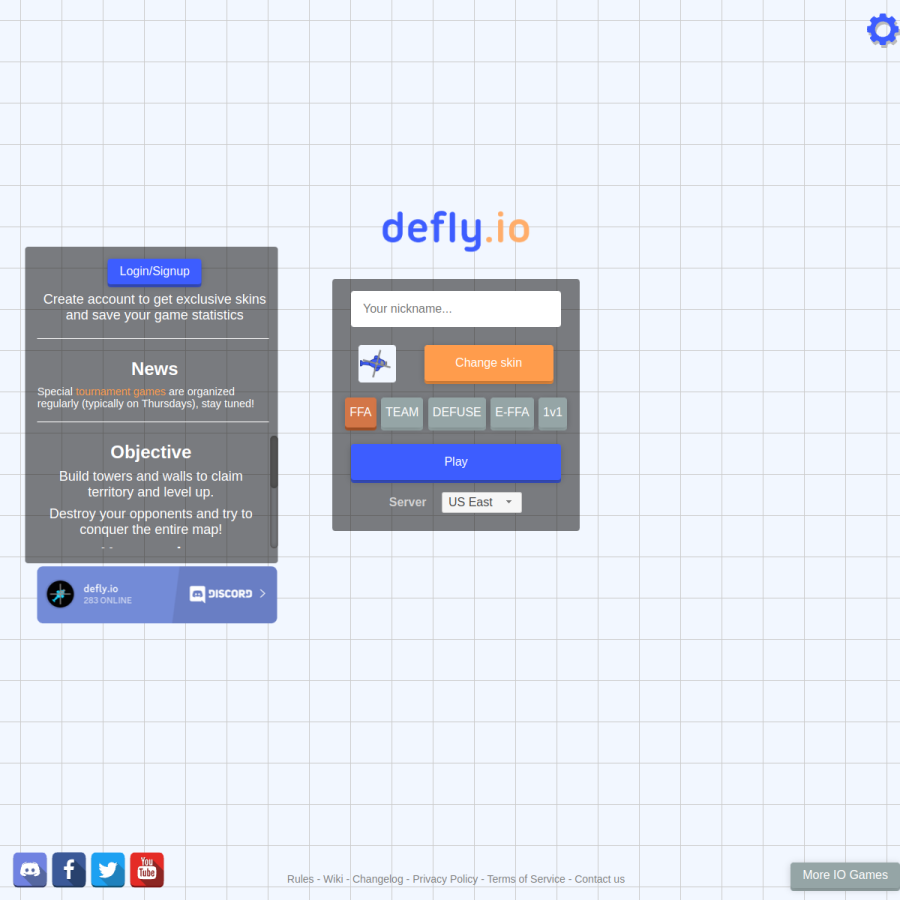 defly.io homepage screenshot